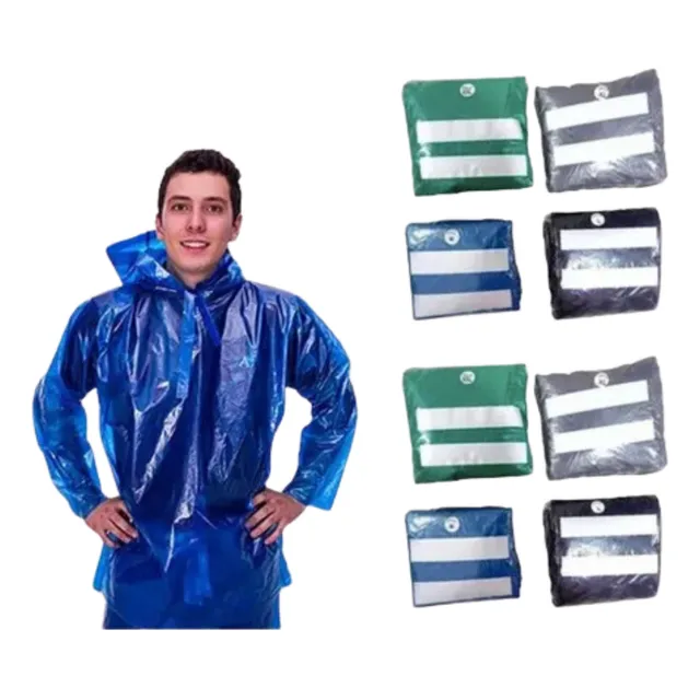 Impermeable Moto Desechable Paquete X 100 Unidades Surtido