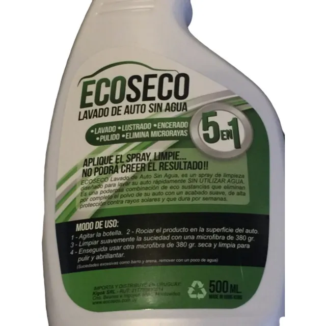 Spray Lavado En Seco Sin Agua Del Coche Rinde.x5 Autos