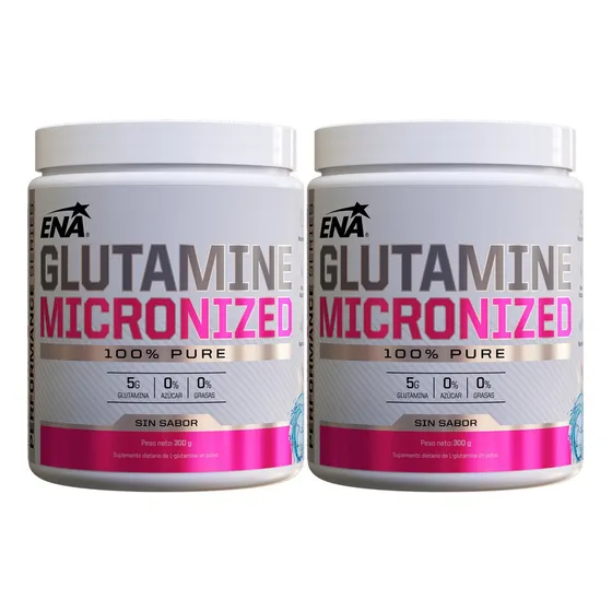 Glutamina Pura 600 Gramos Ena Aminoacido Recuperor Post Work Sabor Sin Sabor