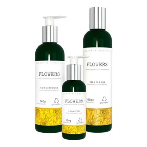 Grandha Flowers Shampoo Leave-in Condicionador Raiz Frágil 