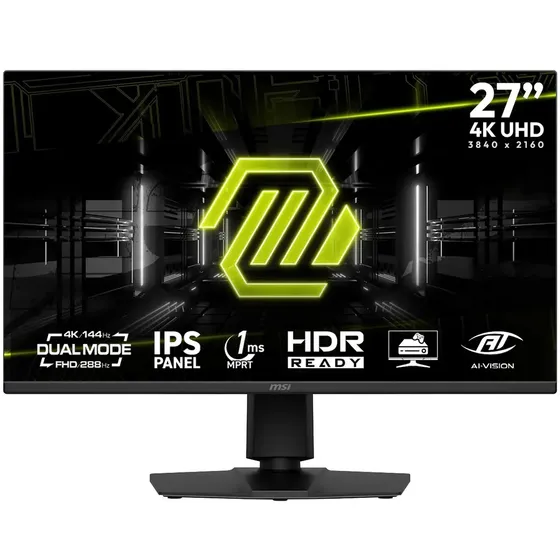 Monitor Gamer 27 Msi Mag 275upd E14 1ms 288hz Ips 4k Uhd Dual Mode Hdmi Displayport Altavoces Adaptative-sync | Cuotas sin interés