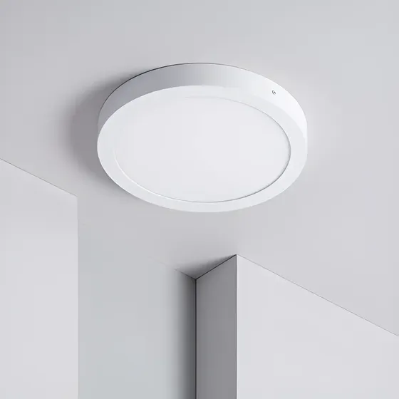 Panel Led Sobrepuesto Redondo 18w 6500k 220mm | Cuotas sin interés