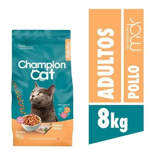 Comida de gatos Champion Cat 8kg sabor pollo