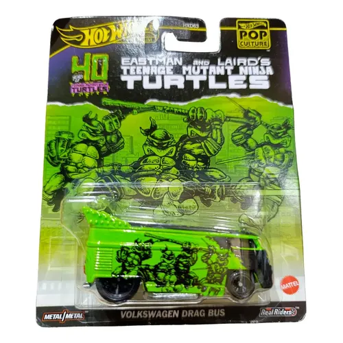 Hot Wheels Volkswagen Drag Bus Tartarugas Ninja 1:64 para