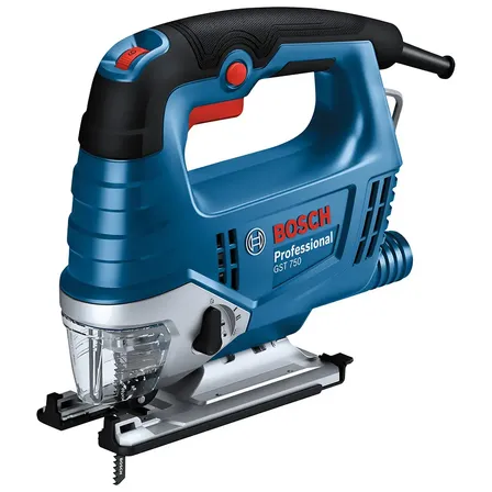 Serra Elétrica Bosch Gst 750 520w + Lâmina De Corte De Madeira 1 T 111c 220v