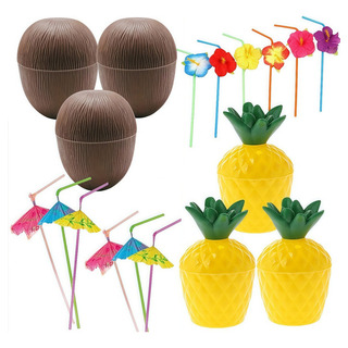 Para 6 Tazas De Coco, Tazas De Piña, Tazas Para Fiestas En Para 6 Tazas De Coco, Tazas De Piña, Tazas Para Fiestas En