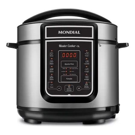 Panela De Pressão Elétrica Digital 5l, Mondial 900w - Pe-38