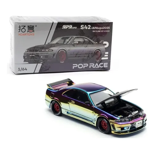 Mini GT Nissan GT-R Nismo GT3 2018 1:64 Carro Colecionável Branco