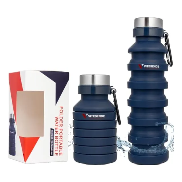 Botella De Agua Plegable | Materiales Seguros Y
