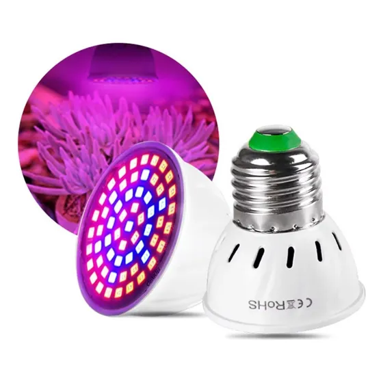 Led Grow 28w Indoor Estufa E27 Full Spectrum Uv Ir | 80 Leds