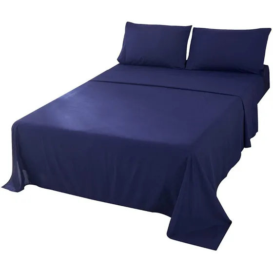 Sabanas King Size 2x2 Unicolor. Juego Completo