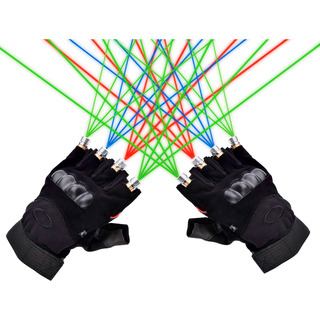 Guantes Luminosos Láser Guantes Dj Rojo, Azul, Verde Guantes Luminosos Láser Guantes Dj Rojo, Azul, Verde