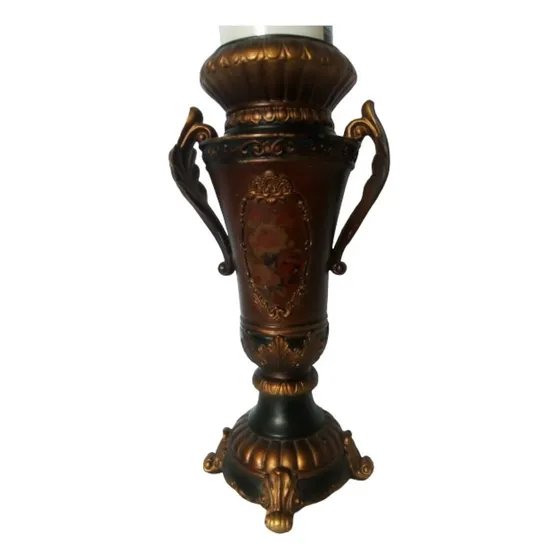 Candelabro Para Velas Y Velones Barroco Poliresina Brisero 
