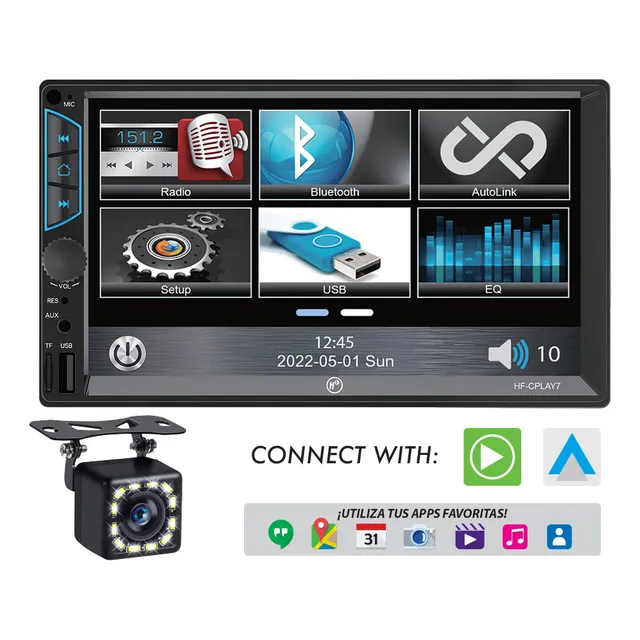 Reproductor 7 Pulgadas Car Play (mp5-mp4-mp3-usb-sd-bt)