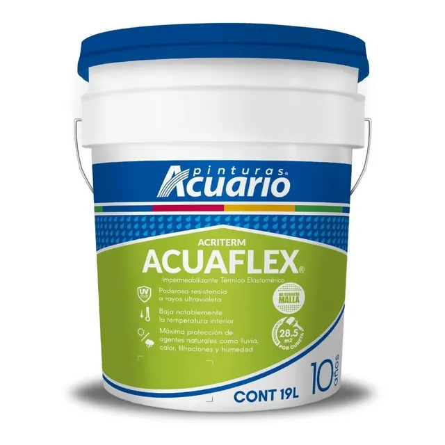 Impermeabilizante Acuaflex 10 Años 19 Lt Blanco