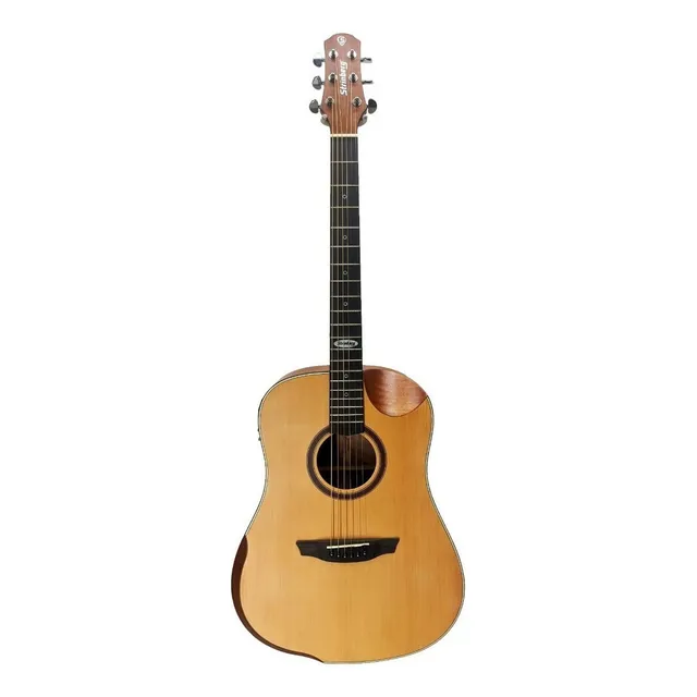 Violão Eletroacústica Strinberg Sd201hcr Para Destros Natural Louro Indiano Fosco