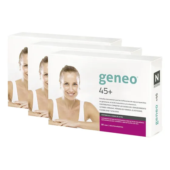 Pack Natufarma Geneo +45 Antienvejecimiento Antiedad 90 Comp
