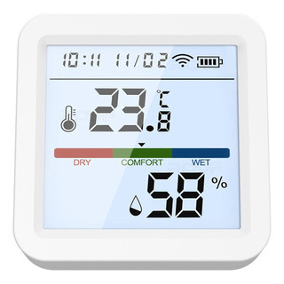 Testador De Umidade De Temperatura De Modo Duplo Tuya Wifi B Testador De Umidade De Temperatura De Modo Duplo Tuya Wifi B