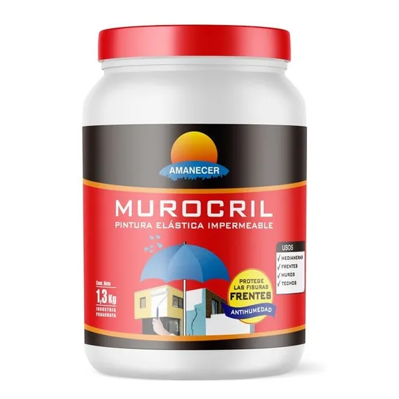 Pintura Impermeable Frentes Y Fisuras 1,3 Kg  | Amanecer
