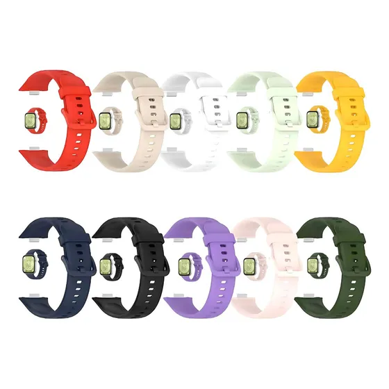 Pulseira Silicone Poolsy Compatível Com Huawei Watch Fit 3