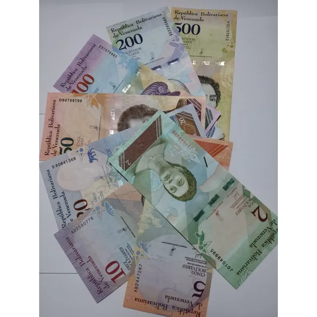 Set Billetes Antiguos De Venezuela