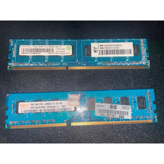 Memorias Ram Pc De 2gb Ddr3 Pc3-10600u 1333mhz