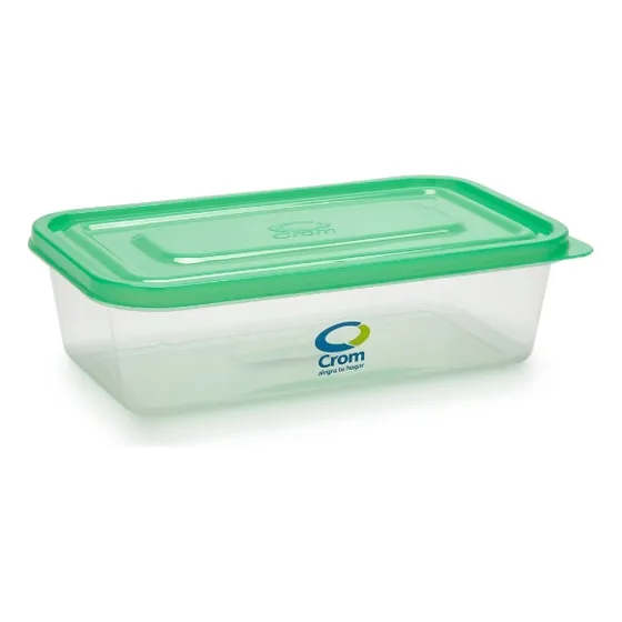 Set X4 Contenedor Tapper Hermetico Con Tapa Colores 1.1l