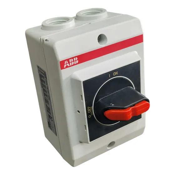 Interruptor Seccionador Con Gabinete Abb Otp16b3m 16a, 600 V Gris