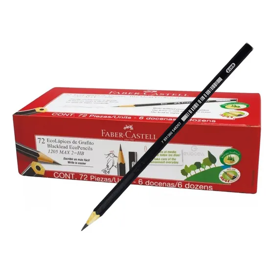 Lápices De Grafito Faber Castell Caja Cerrada X 72 Unidades