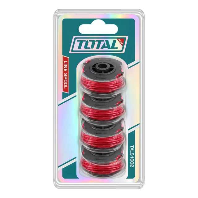 Set 4 Rollos Tanza Total Para Bordeadora, 1.6mm 5 Metros C/u