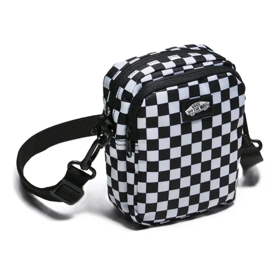 Bolsa Transversal Bag Vans Crossbody Go Getter Quadriculada Cor Preto/branco