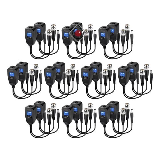 Par De Balun Rj45 Tipo Dahua X 10 Unidades- Cctv - Redvision