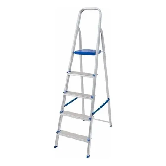 Escalera De Aluminio Plegable Antideslizante - 5 Escalones 