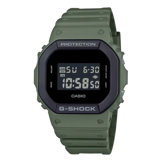 Rejoj Casio Gshock Dw-5610uu Bateria 5 Años Antigolpes Malla Verde | Cuotas sin interés