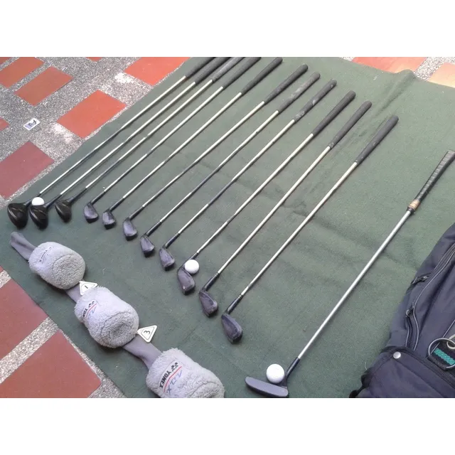 Maderas E Hierros Golf (12) Usados Yonex,bolso Pelotas Cover