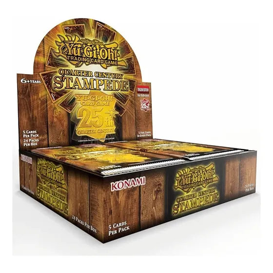 Yu-gi-oh! Quarter Century Stampede Booster Box Display Inglé