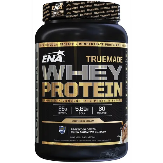 True Made Whey Protein Ena 1 Kilo Aislada Proteina Liviana