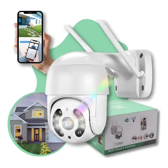 Câmera Externa Wifi Hd A8 Infravermelho D'água Externa Prova
