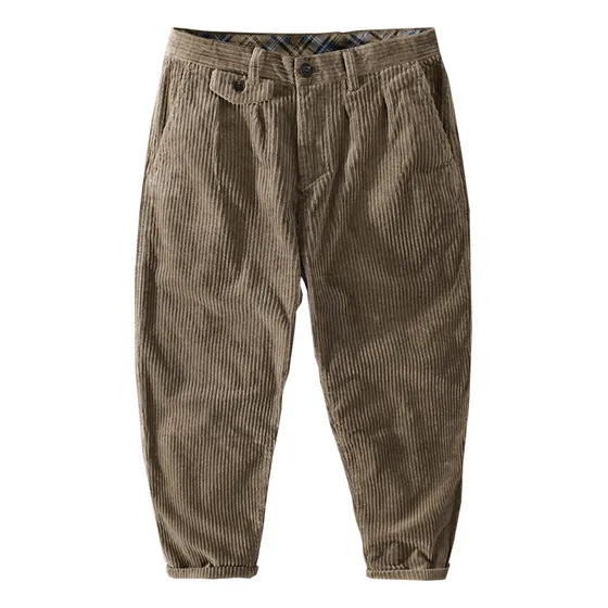 Pantalones Largos De Pana Para Hombre, 98% Algodón Y 2% Elas