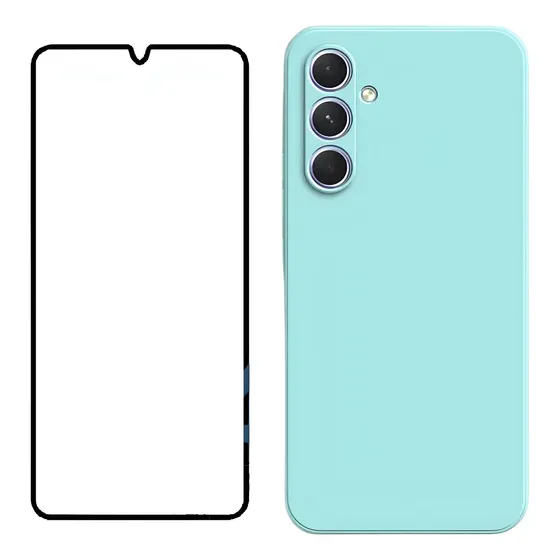 Carcasa Para Samsung Galaxy + Lamina Funda Silicona Colores
