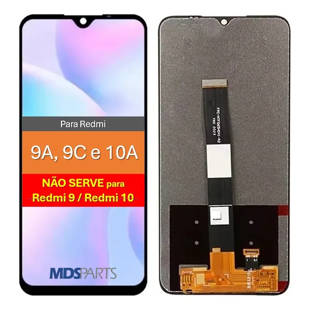 Tela Frontal Display Para Redmi 10a 9a 9c