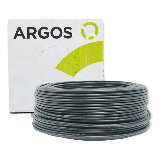 Caja De Cable Nylon Thwn/thhn Calibre 8 Mca. Argos (100mts) Negro Nylon