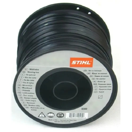 Hilo Redondo 3.3 Mm Stihl / Desbrozadora Color Negro 573 M.