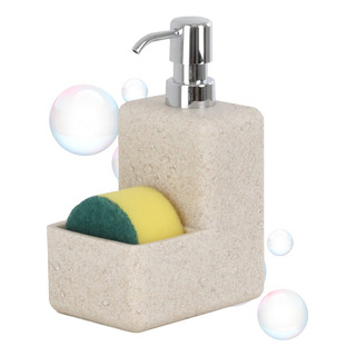 Dispensador De Jabon Liquido Con Esponja Para Baño Y Cocina Dispensador De Jabon Liquido Con Esponja Para Baño Y Cocina