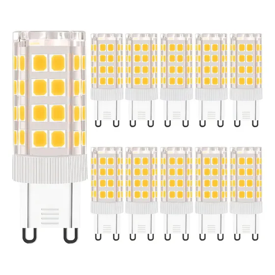 Kit 10 Lâmpadas Led G9 Halopim 5w 127/220V Luz Branco Frio Lumi