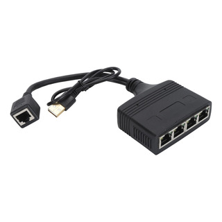 Divisor Ethernet De 1 A 4 Salidas De Red Gigabit 1000mbps Rj Divisor Ethernet De 1 A 4 Salidas De Red Gigabit 1000mbps Rj