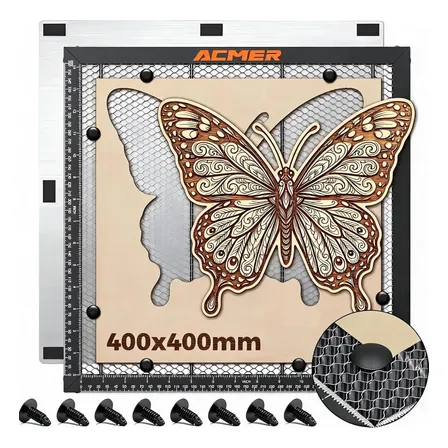 Acmer Favo De Mel Placa Alumínio Para Gravador Laser 40*40cm 0