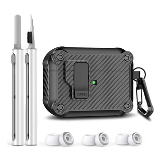 Funda Para AirPods Pro 2 Print Fibra De Carbono Bloqueo Seg Funda Para AirPods Pro 2 Print Fibra De Carbono Bloqueo Seg