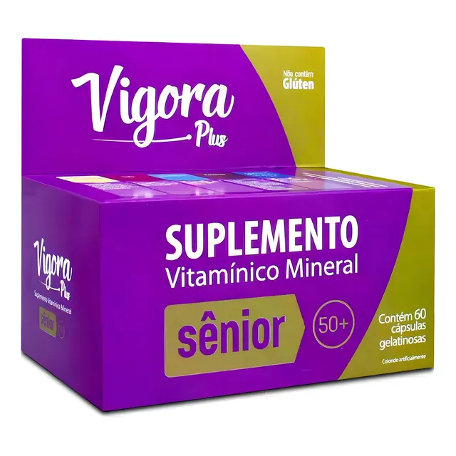Vigora Plus Sênior 60 Cápsulas Sabor Sem sabor