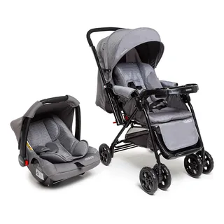 Travel System Cosco Kids, Reverse, 0 A 15kg, Cinza Rajado Travel System Cosco Kids, Reverse, 0 A 15kg, Cinza Rajado